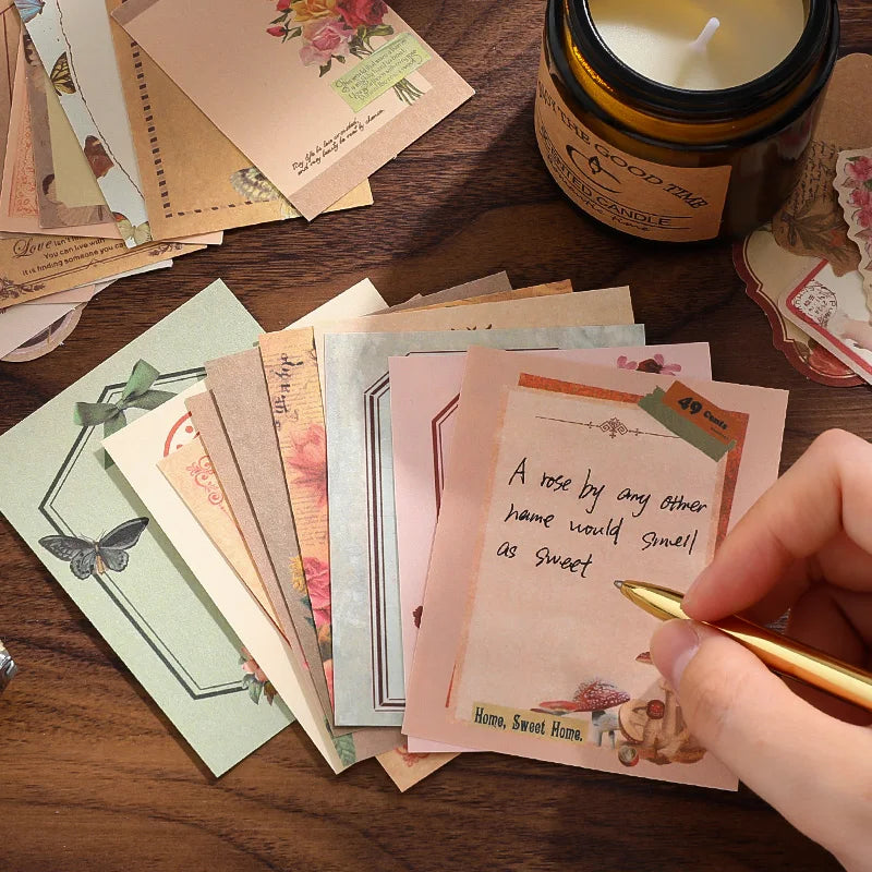 Vintage Scrapbook Paper Kit — 100 Sheets