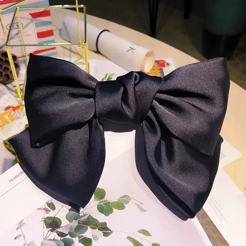 Oversized Satin Hair Bow
