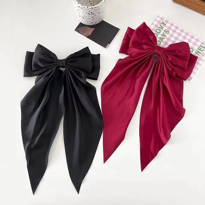 Oversized Satin Hair Bow