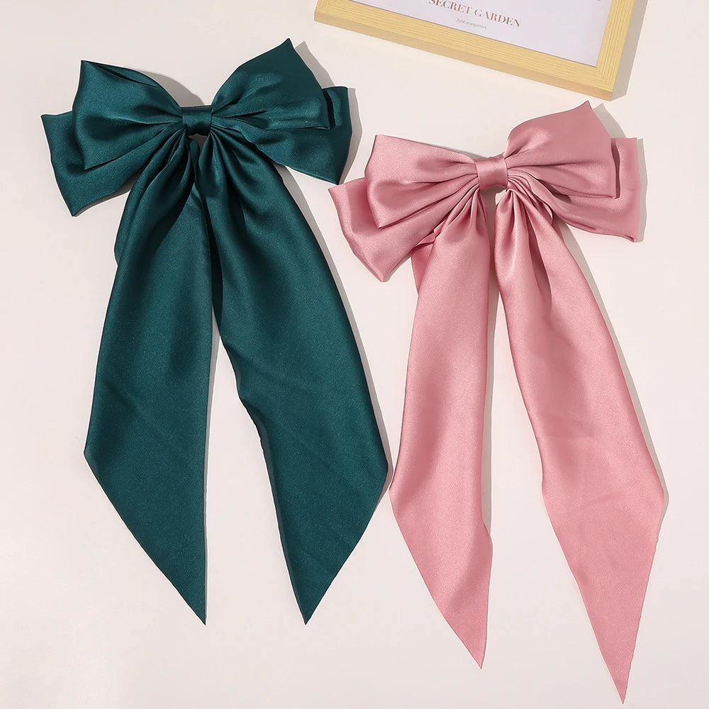Oversized Satin Hair Bow