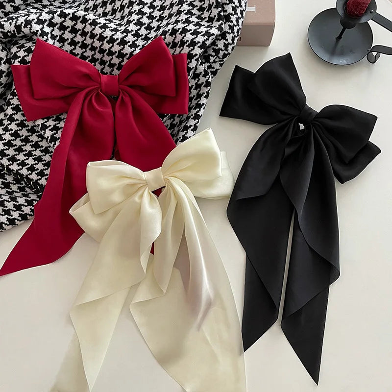 Oversized Satin Hair Bow