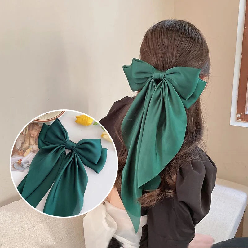 Oversized Satin Hair Bow