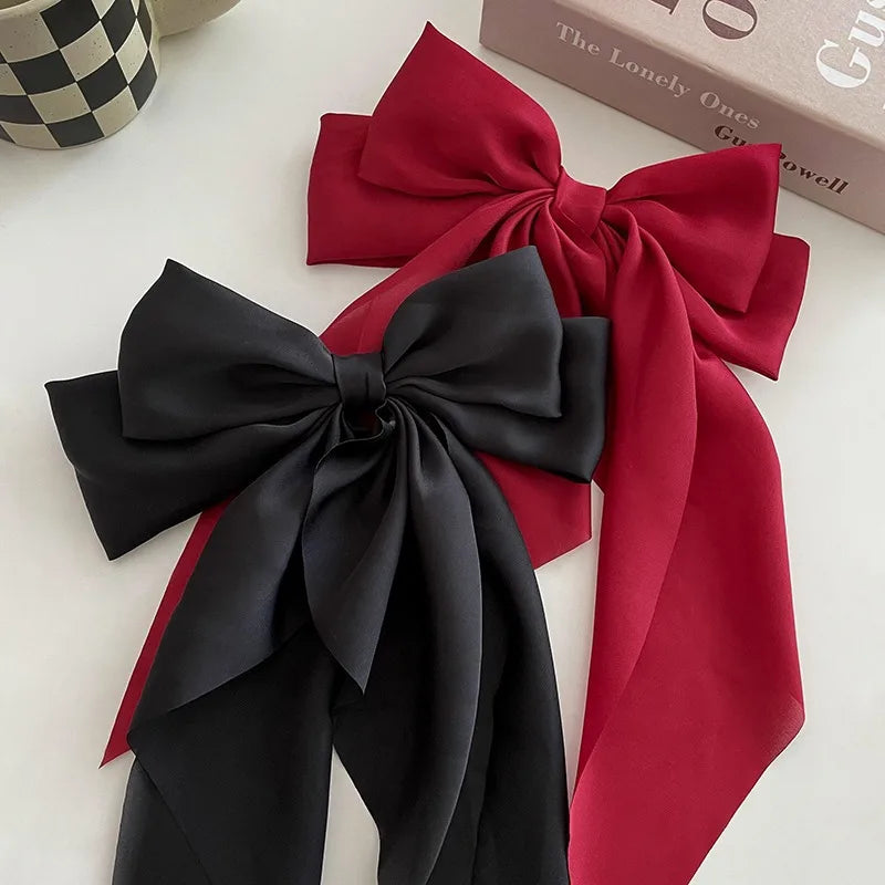 Oversized Satin Hair Bow