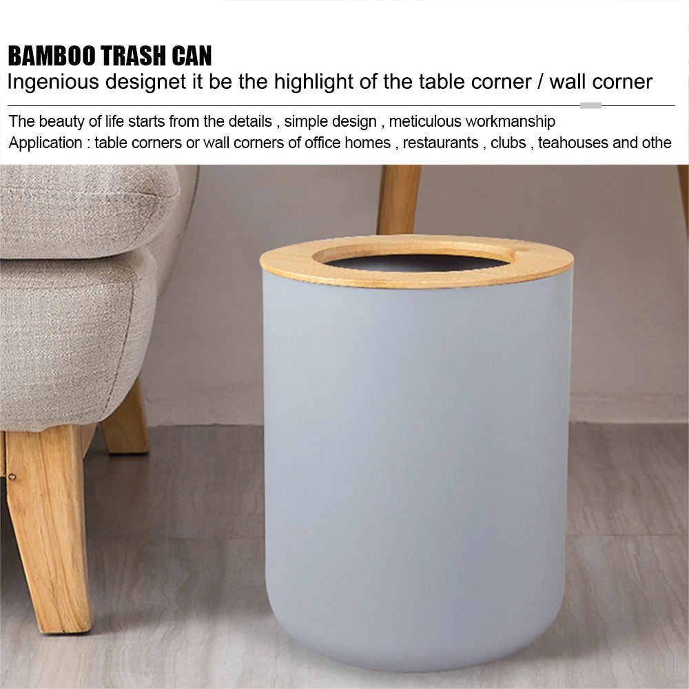 Bamboo Bathroom Set — 6 Pieces