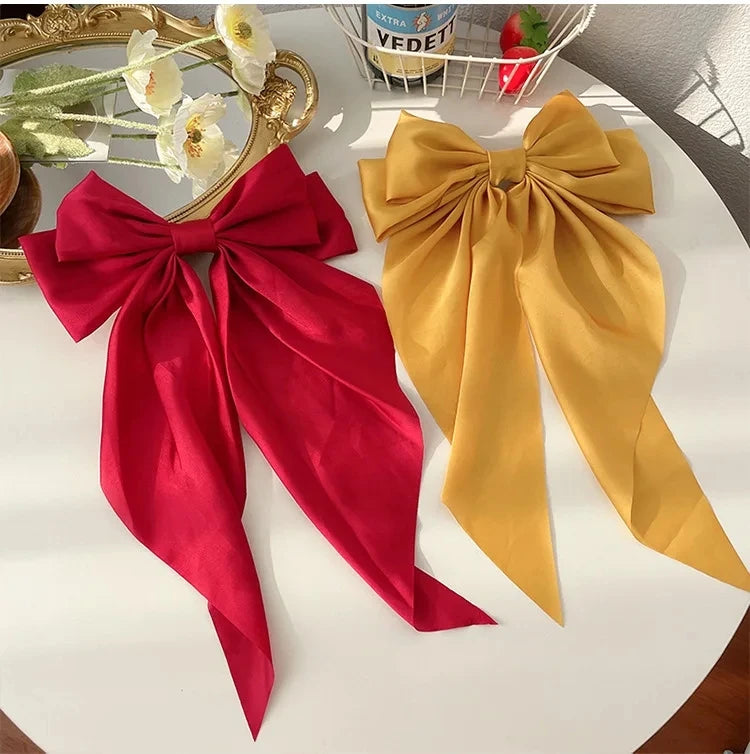 Oversized Satin Hair Bow