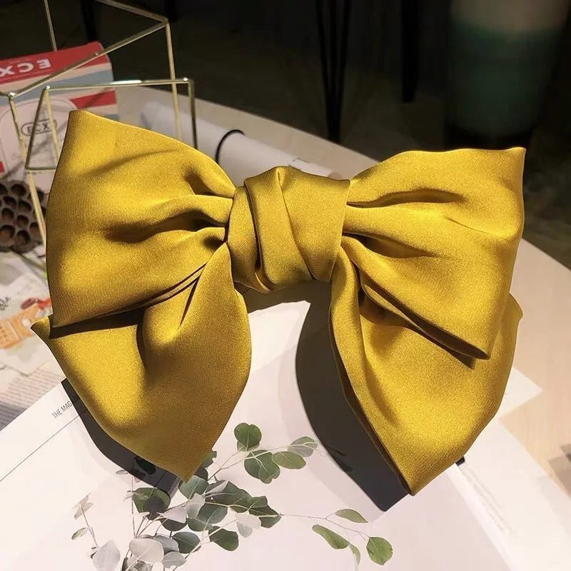 Oversized Satin Hair Bow