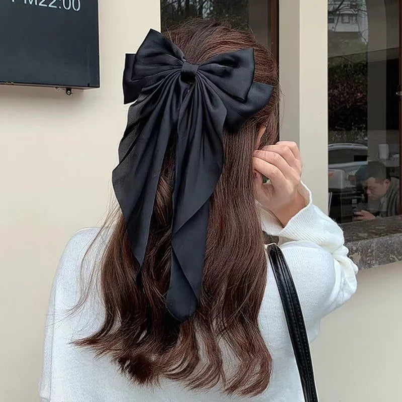 Oversized Satin Hair Bow