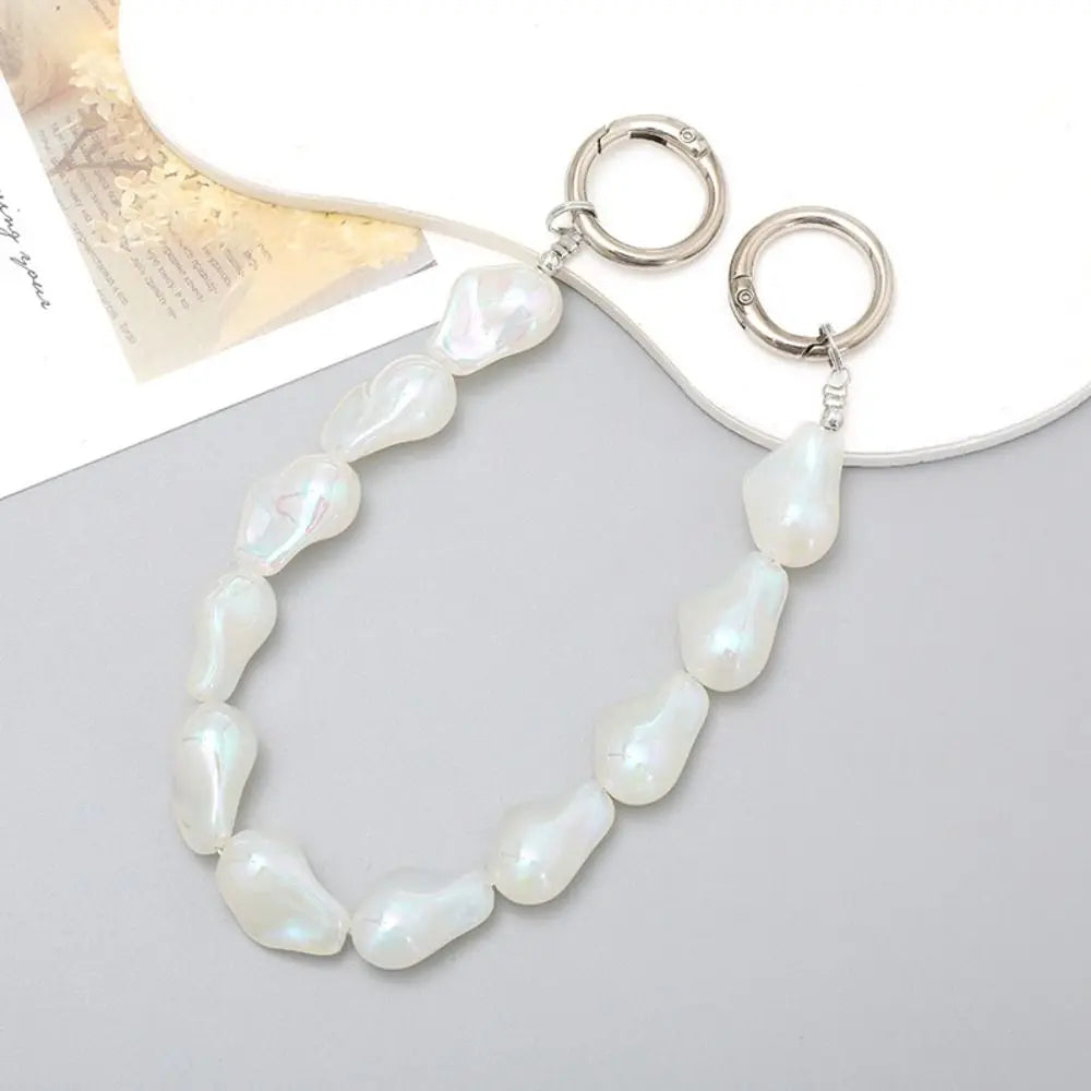 Pearl Beaded Phone Charm
