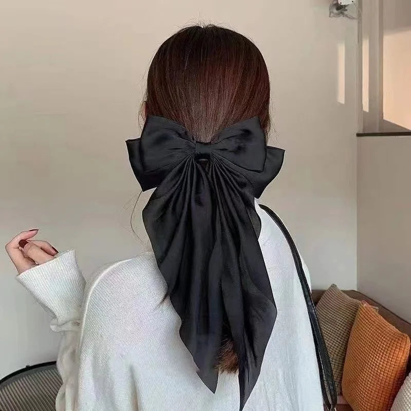 Oversized Satin Hair Bow