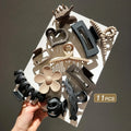 Matte Claw Hair Clips — 11 Pack