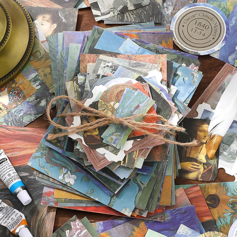 Vintage Scrapbook Paper Kit — 100 Sheets
