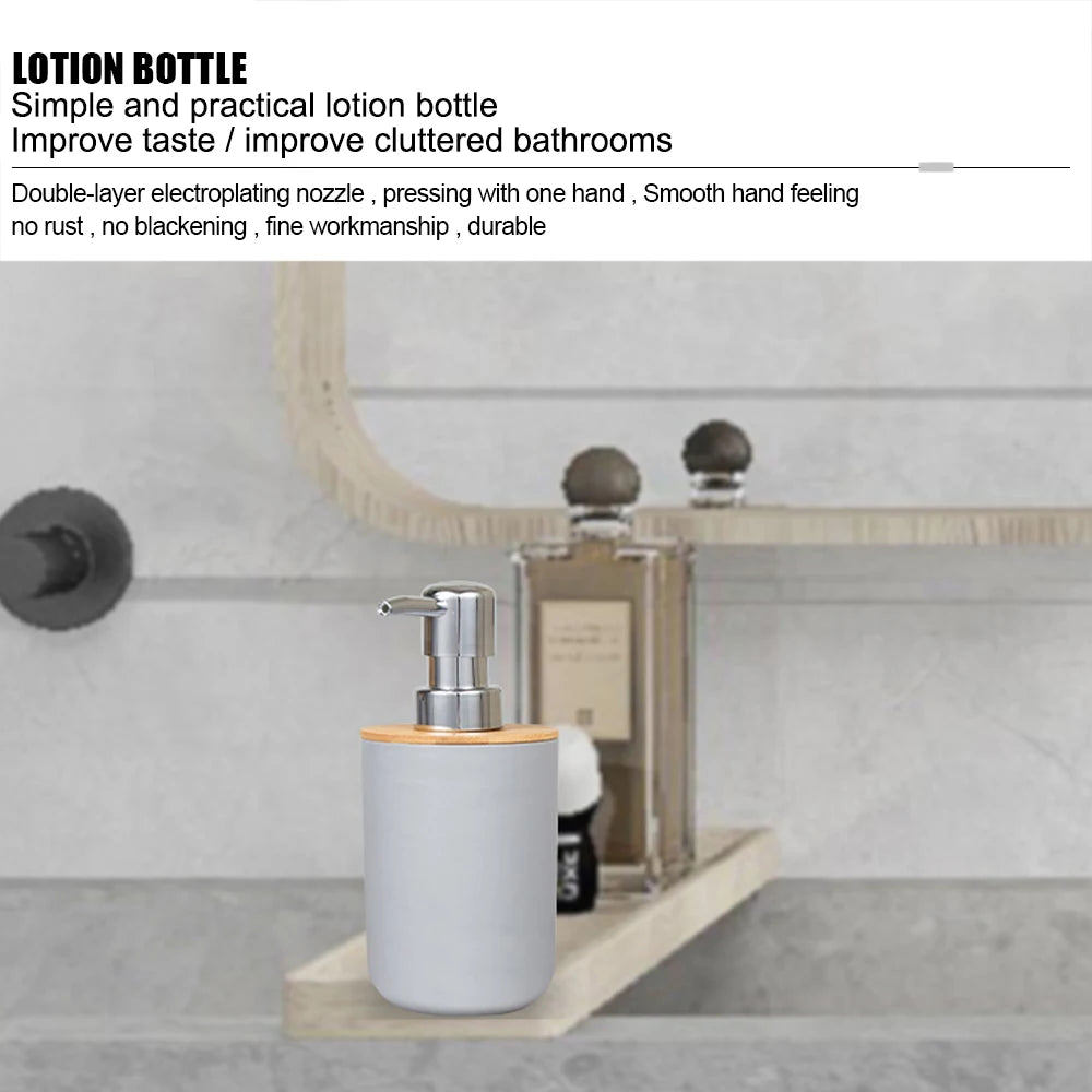 Bamboo Bathroom Set — 6 Pieces