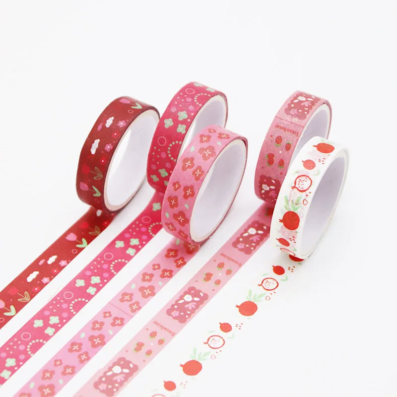 Pastel Washi Tape Set — 5 Rolls