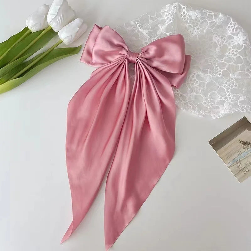 Oversized Satin Hair Bow
