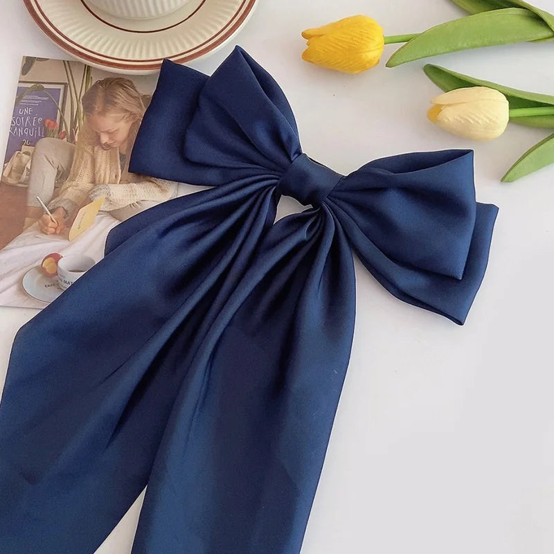 Oversized Satin Hair Bow