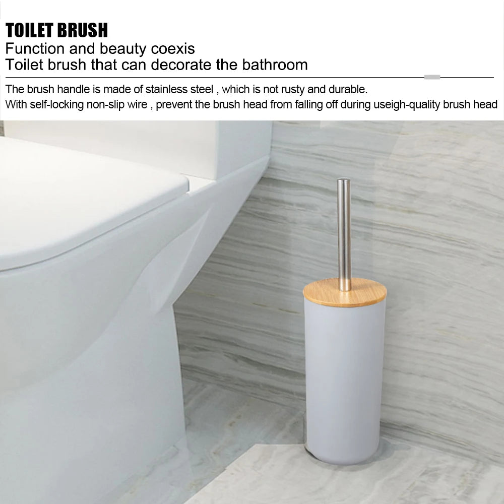 Bamboo Bathroom Set — 6 Pieces