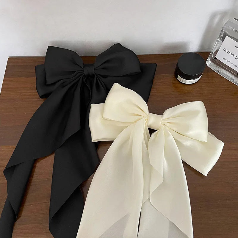 Oversized Satin Hair Bow