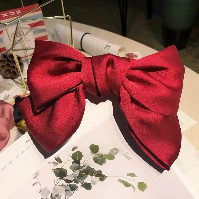 Oversized Satin Hair Bow