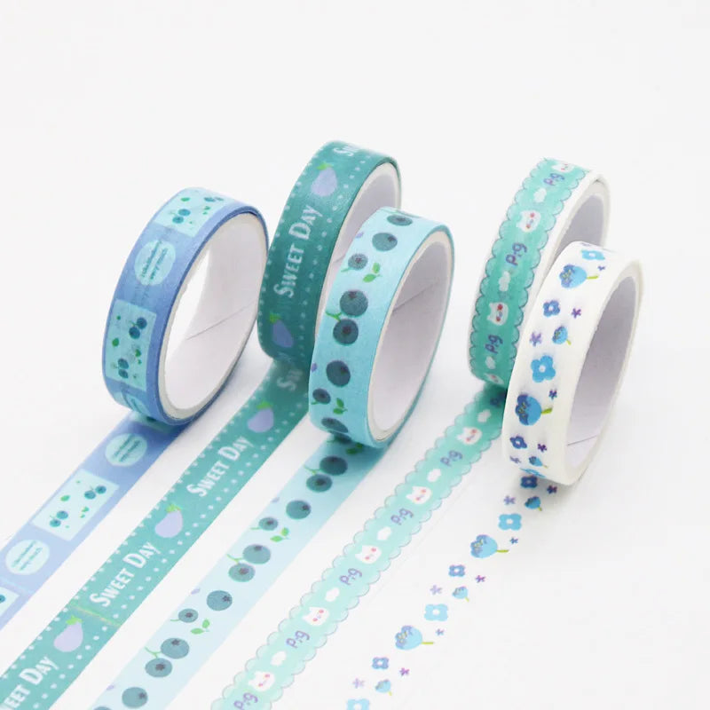 Pastel Washi Tape Set — 5 Rolls