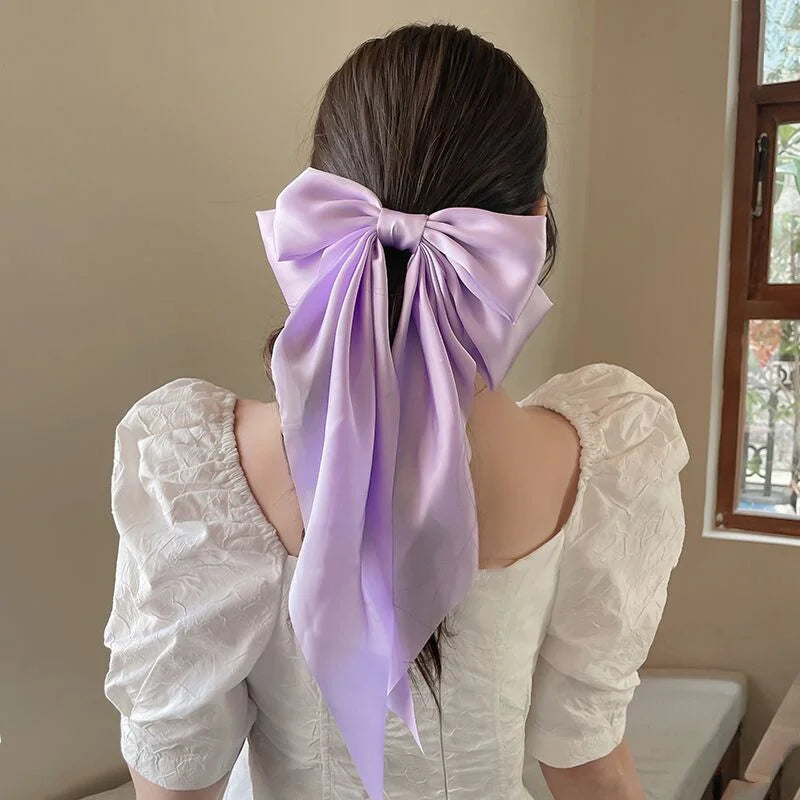 Oversized Satin Hair Bow