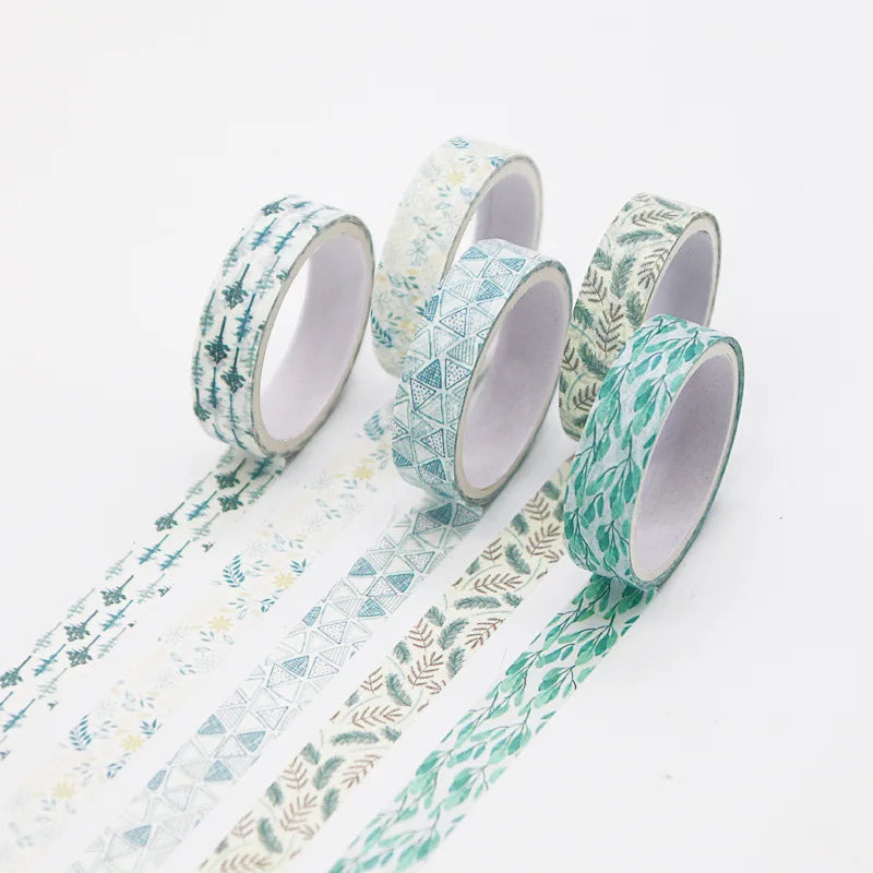 Pastel Washi Tape Set — 5 Rolls