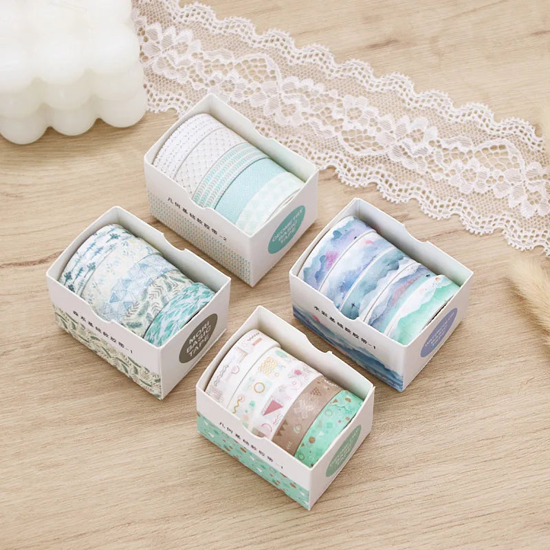 Pastel Washi Tape Set — 5 Rolls
