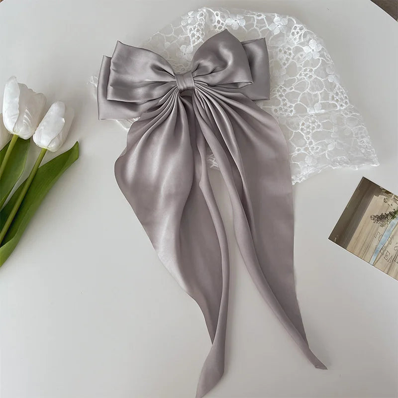 Oversized Satin Hair Bow