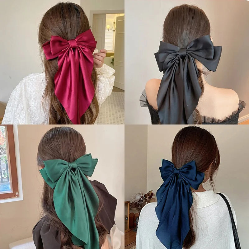 Oversized Satin Hair Bow