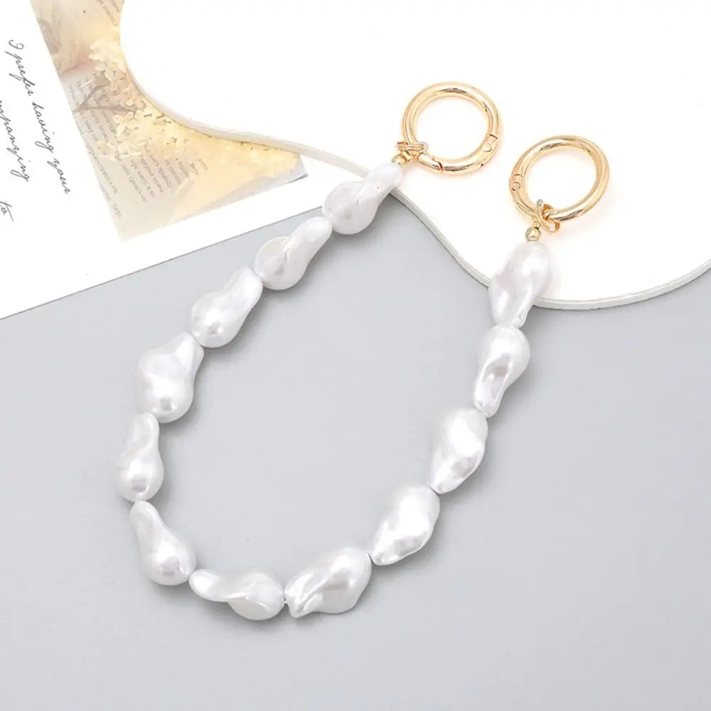 Pearl Beaded Phone Charm