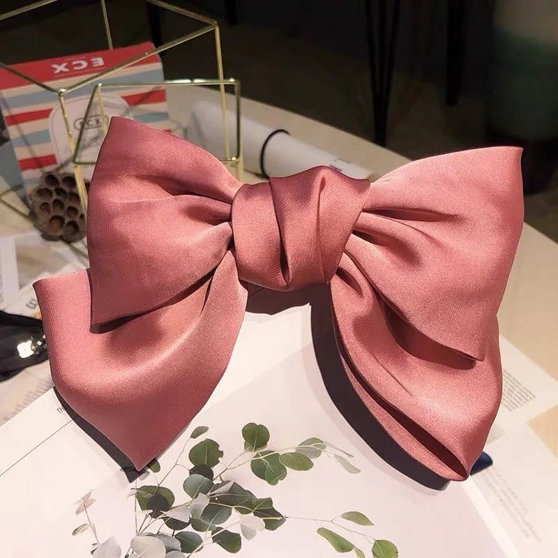 Oversized Satin Hair Bow