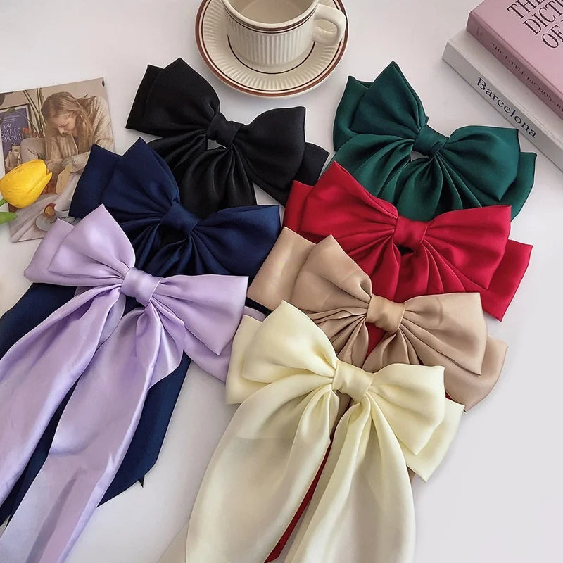 Oversized Satin Hair Bow