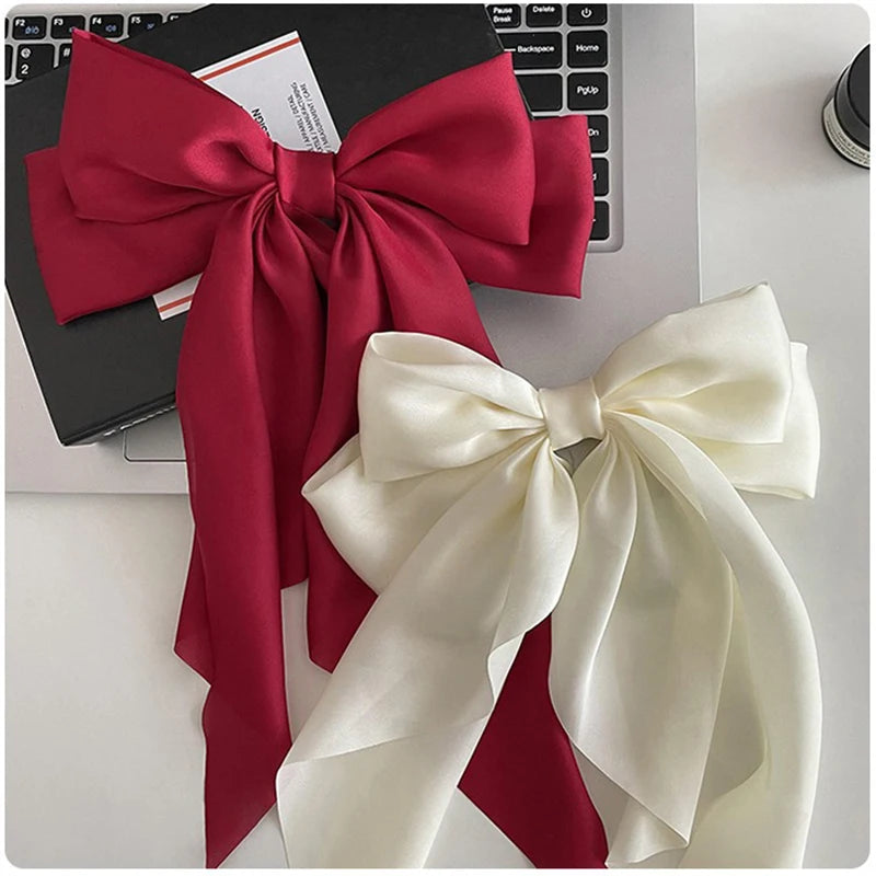 Oversized Satin Hair Bow