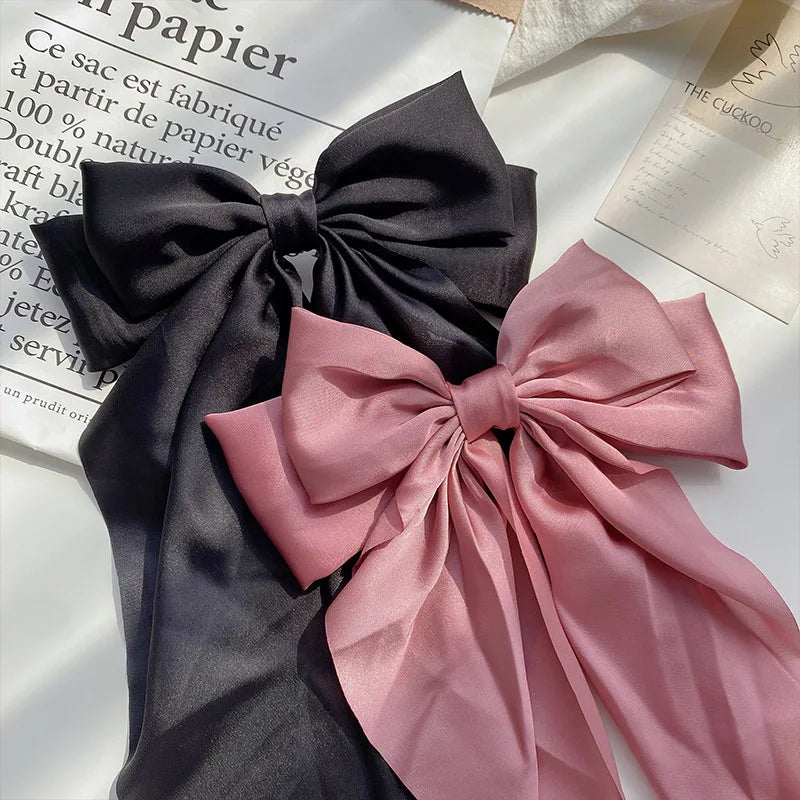 Oversized Satin Hair Bow