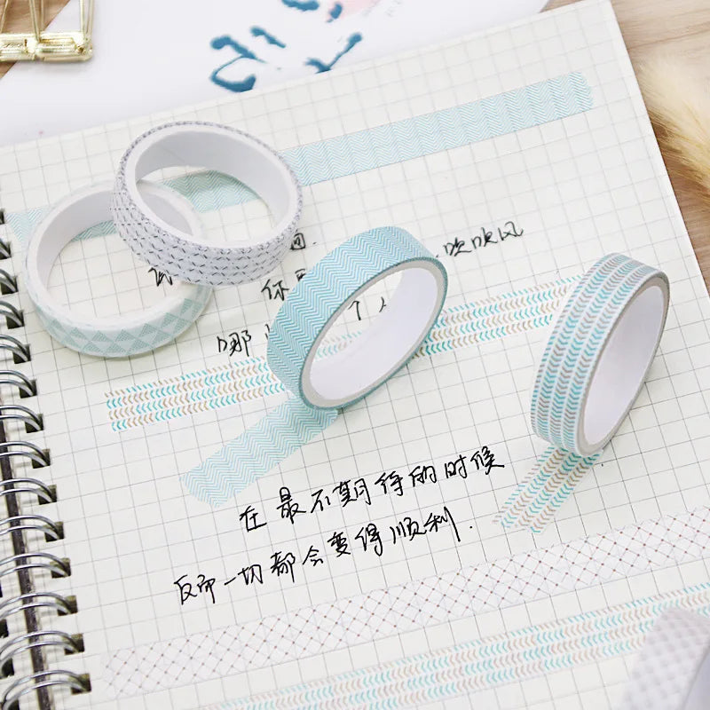 Pastel Washi Tape Set — 5 Rolls