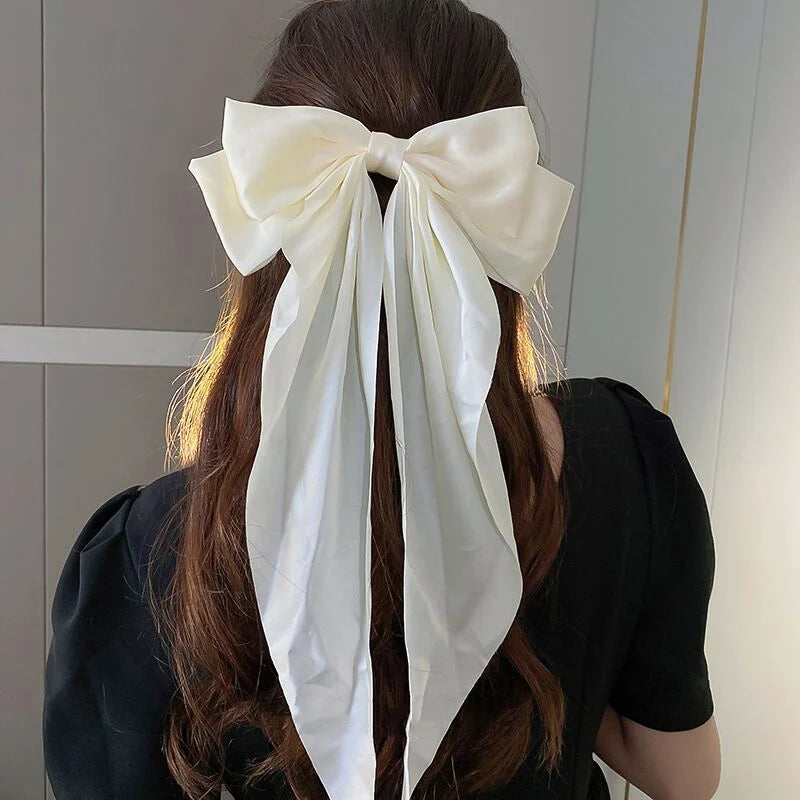 Oversized Satin Hair Bow