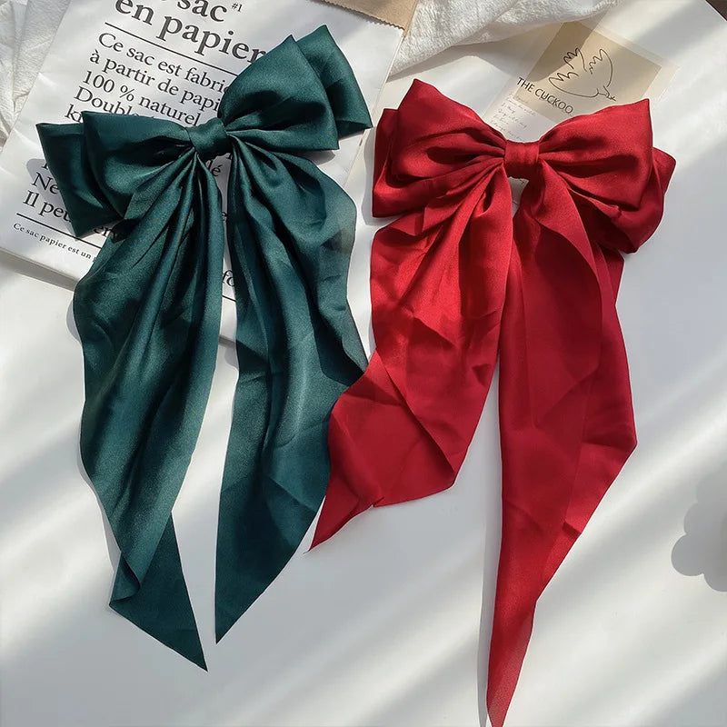 Oversized Satin Hair Bow