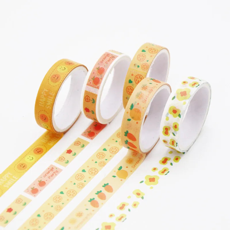Pastel Washi Tape Set — 5 Rolls